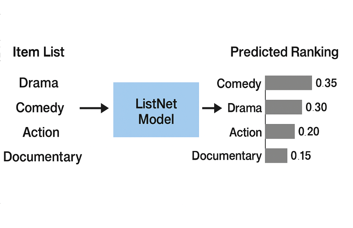 ListNet Lossの概念図