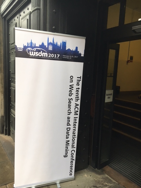 WSDM 2017 Entrance